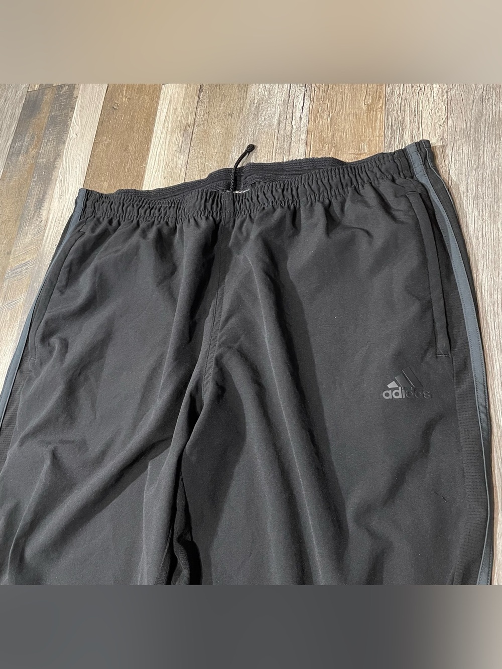 adidas Black Performance Track Pants with Logo Accent men’s xl